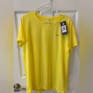 Under Armour Heat‎ Gear  Bright Yellow Tee